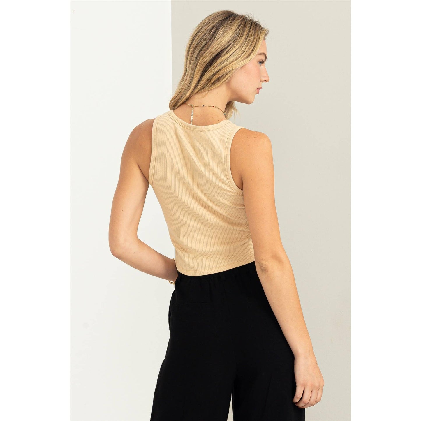 Cropped Ribbed Tank