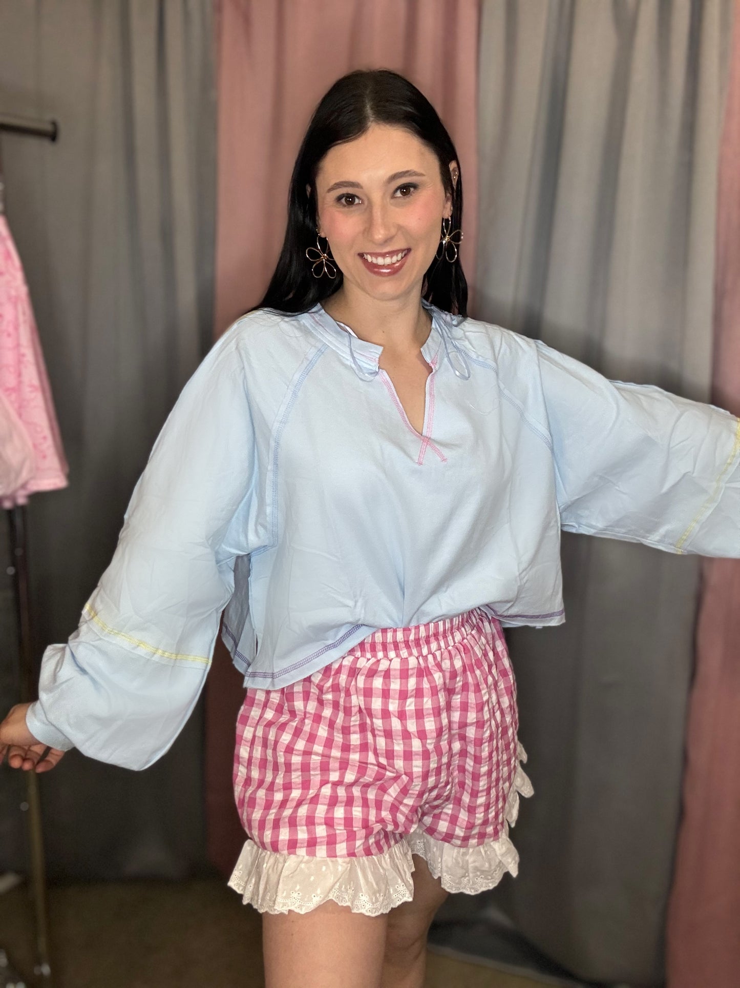 Pink Ruffle Shorts
