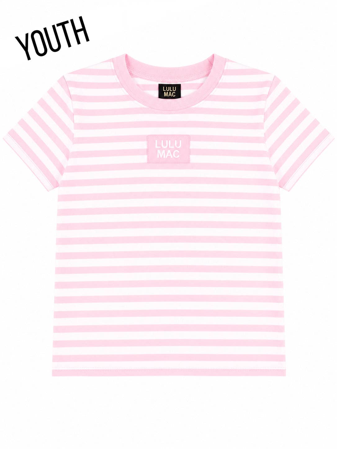 Yth Stripe Baby Doll Top - Light Pink