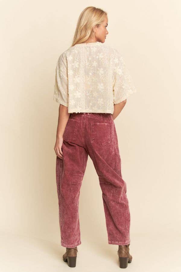 Flower Cream Top