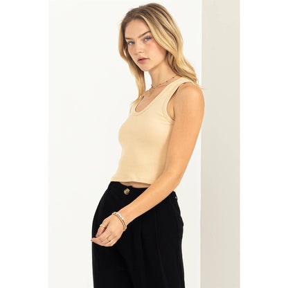 Cropped Ribbed Tank