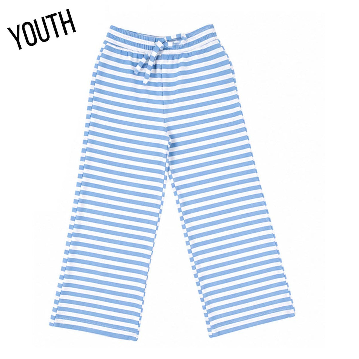 Yth Stripe Pants- Light Blue