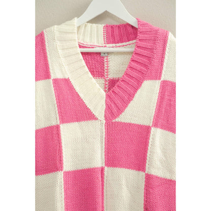 Pink Checkered Vest