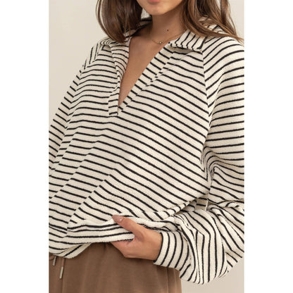 Stripped Knit Pullover