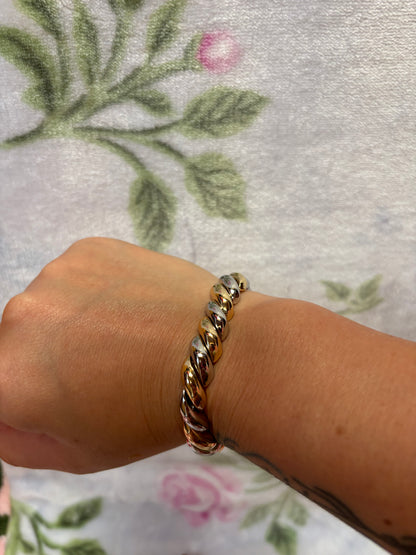 2 Tone Swirl Bracelet