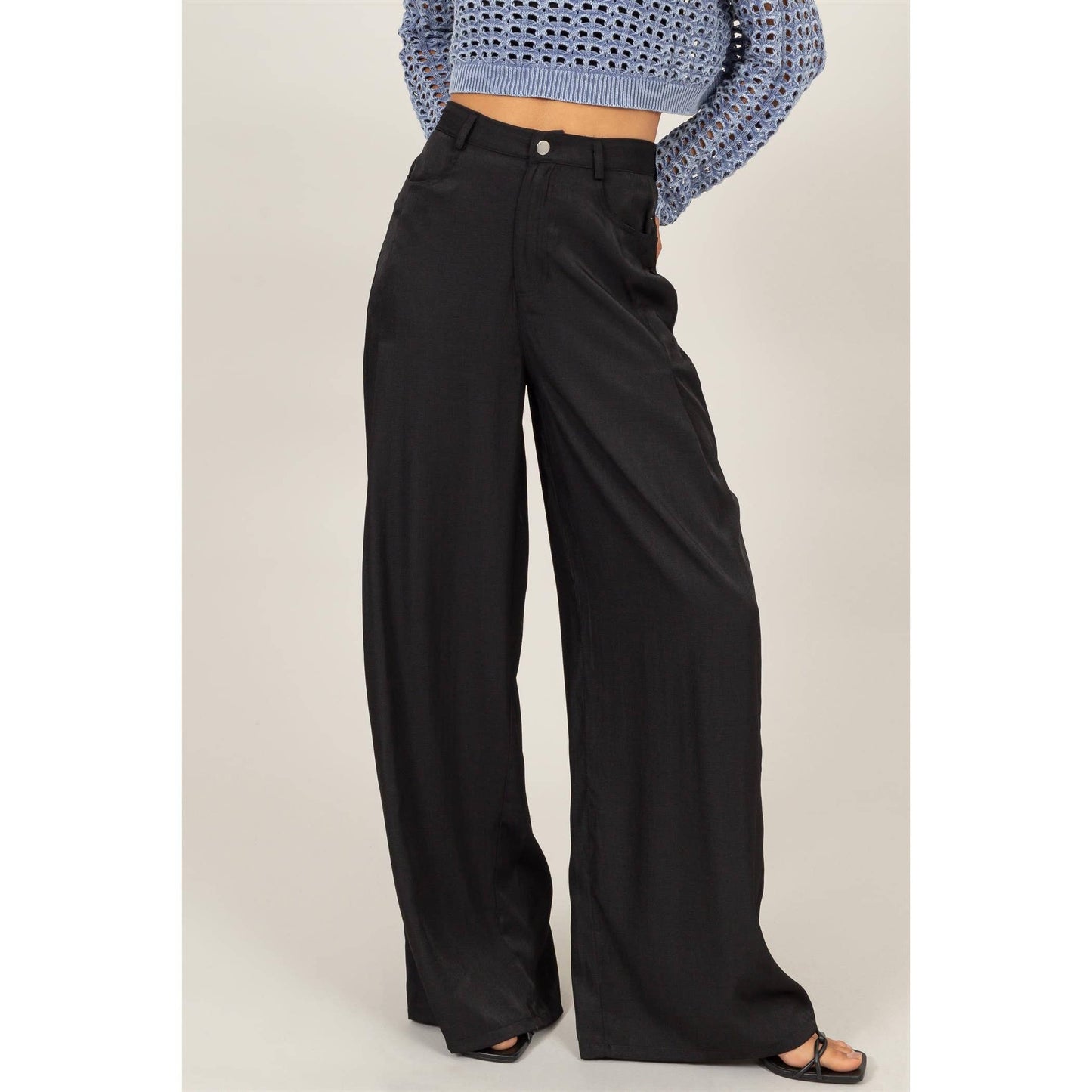 High Silks Wide Leg Pants