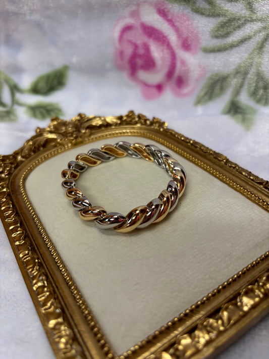 2 Tone Swirl Bracelet