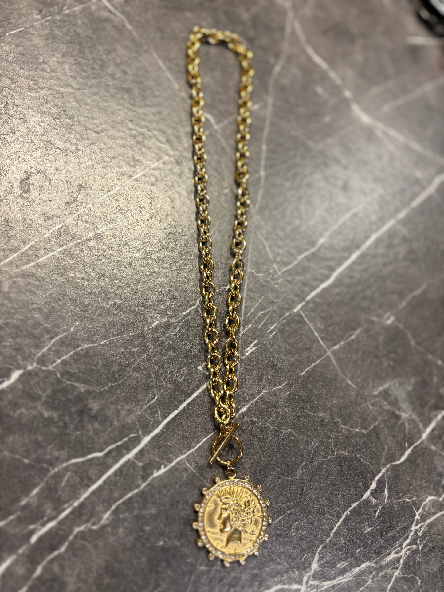 Gold Coin Necklace