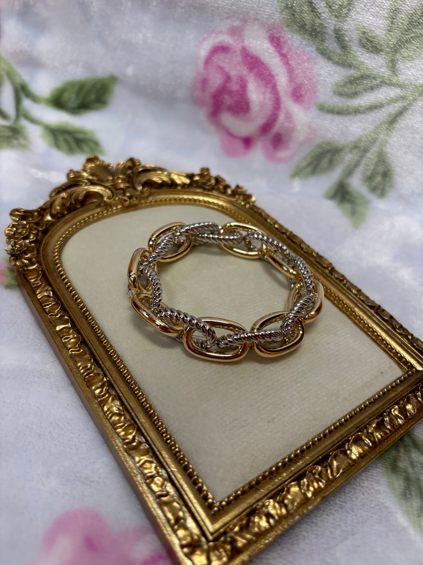 2 Tone Chain Bracelet