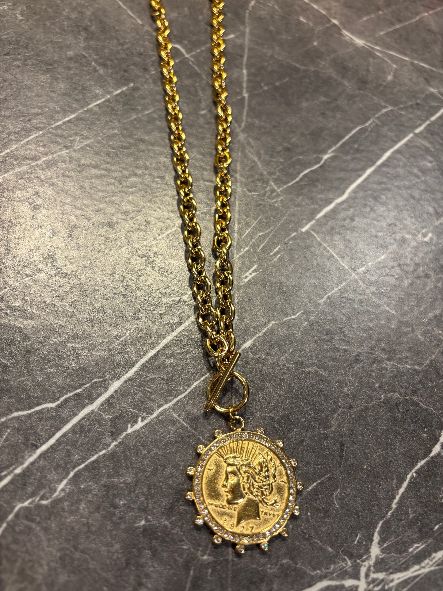 Gold Coin Necklace