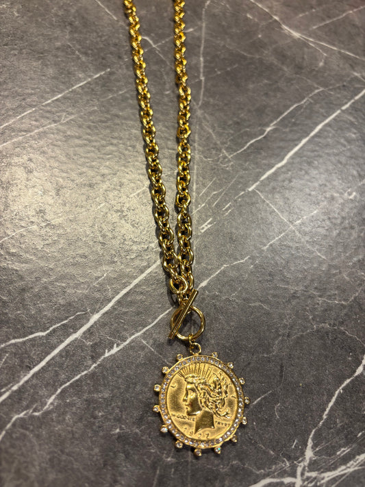 Gold Coin Necklace