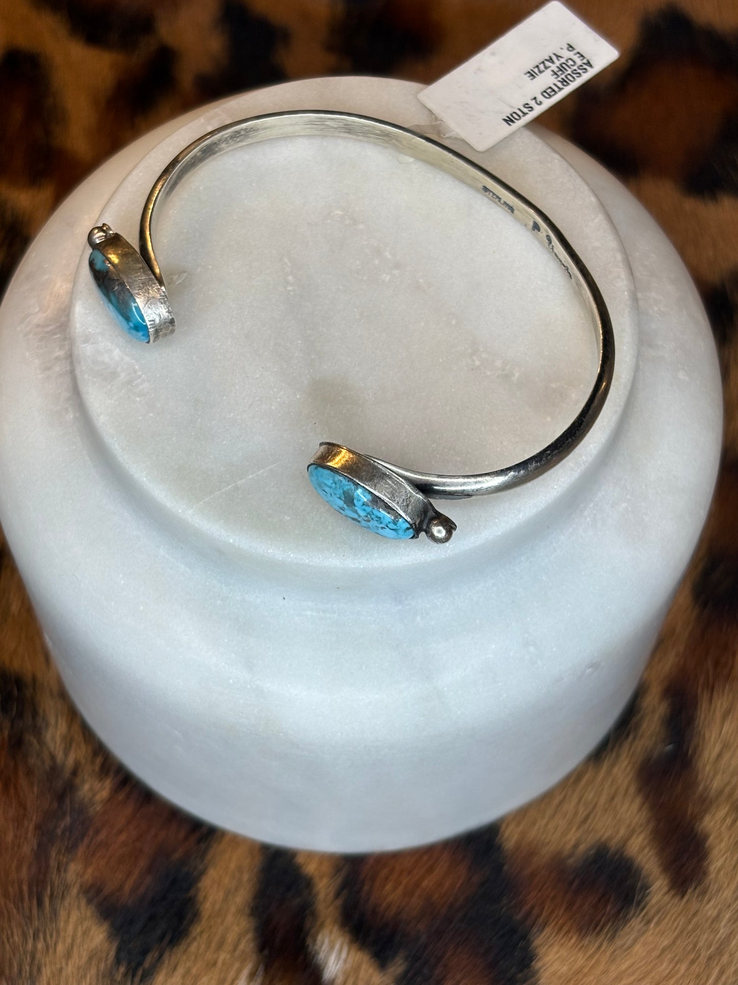 Tracy 2 Stone Sterling Cuff