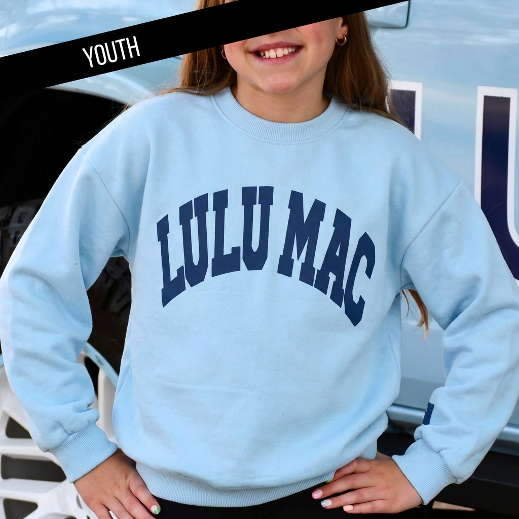 Yth Light Blue/Navy Sweatshirt
