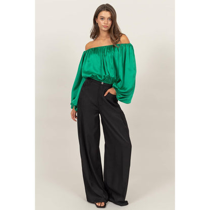 High Silks Wide Leg Pants