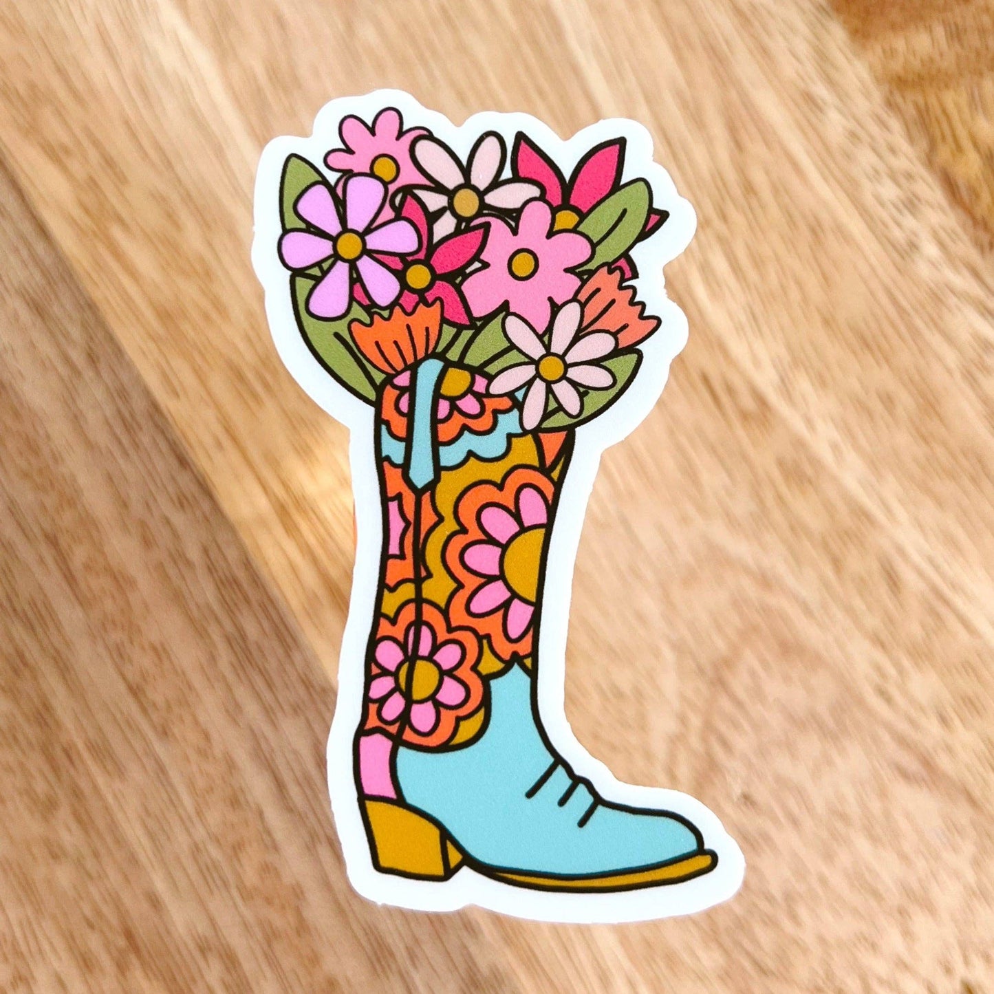 Boot Bouquet Sticker