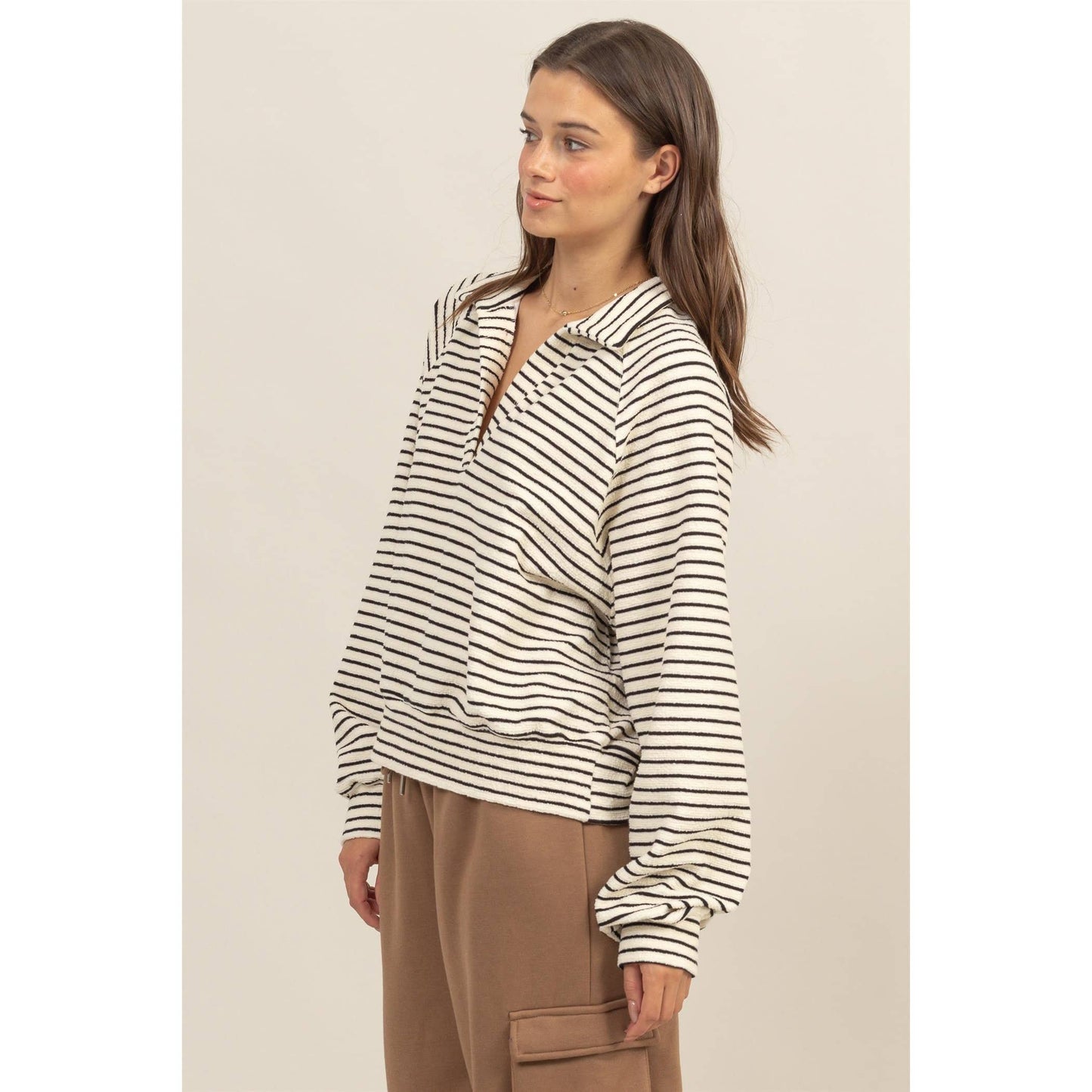 Stripped Knit Pullover